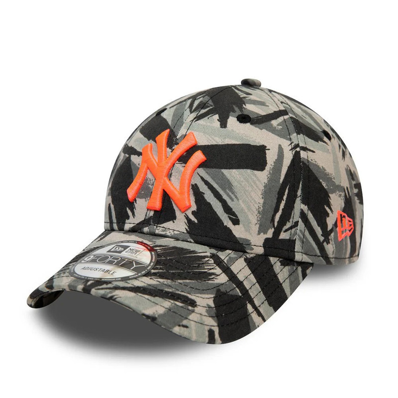 New Era Camo New York Yankees Cap - Gray - قبعة